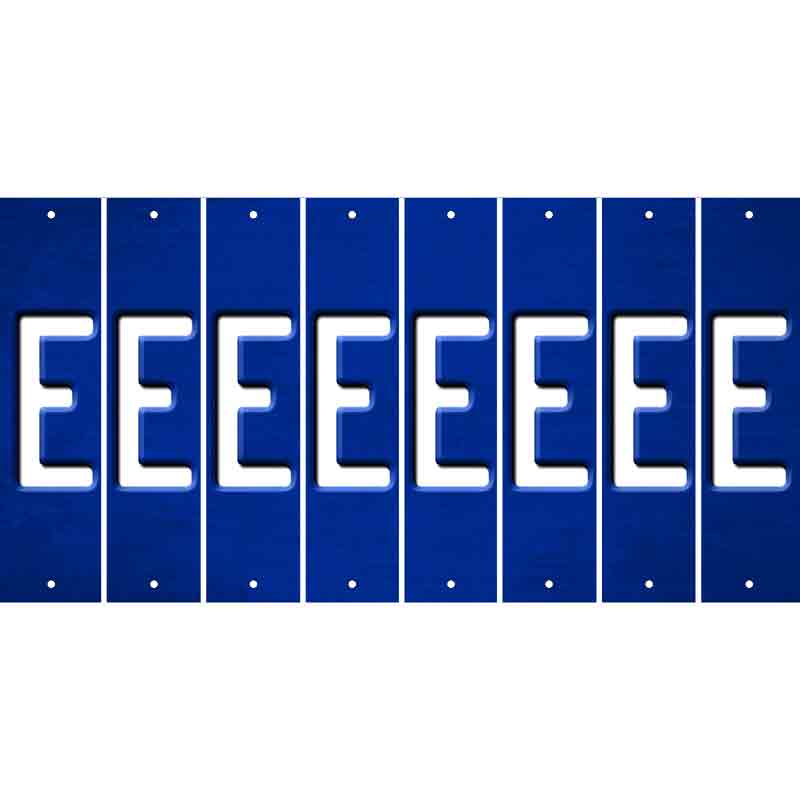 Blue Oil Rubbed Cut Fun Strips (Set of 8) F