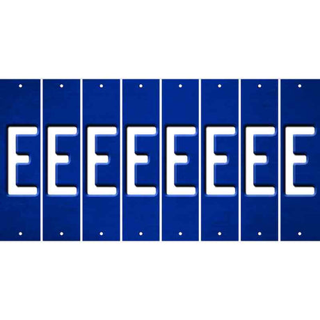 Blue Oil Rubbed Cut Fun Strips (Set of 8) F