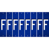 Blue Oil Rubbed Cut Fun Strips (Set of 8) G