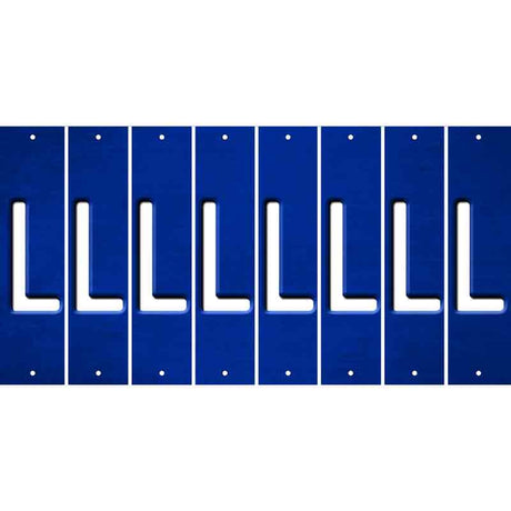 Blue Oil Rubbed Cut Fun Strips (Set of 8) M