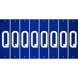 Blue Oil Rubbed Cut Fun Strips (Set of 8) R