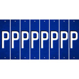 Blue Oil Rubbed Cut Fun Strips (Set of 8) Q