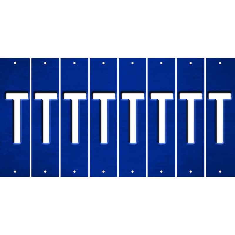 Blue Oil Rubbed Cut Fun Strips (Set of 8) U