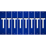 Blue Oil Rubbed Cut Fun Strips (Set of 8) U