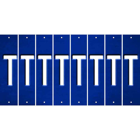 Blue Oil Rubbed Cut Fun Strips (Set of 8) U