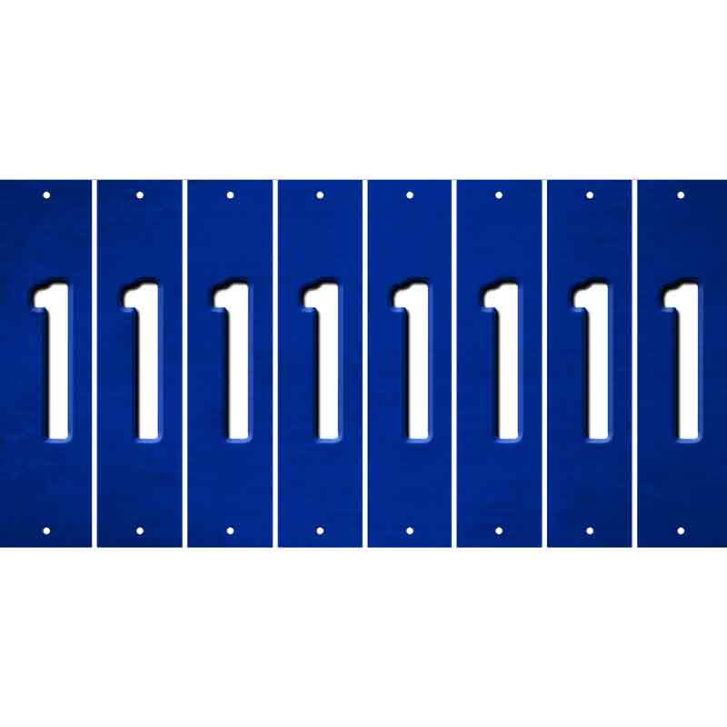 Blue Oil Rubbed Cut Fun Strips (Set of 8) 2