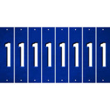 Blue Oil Rubbed Cut Fun Strips (Set of 8) 2