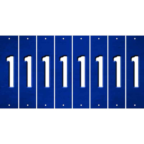 Blue Oil Rubbed Cut Fun Strips (Set of 8) 2