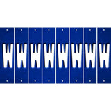 Blue Oil Rubbed Cut Fun Strips (Set of 8) X