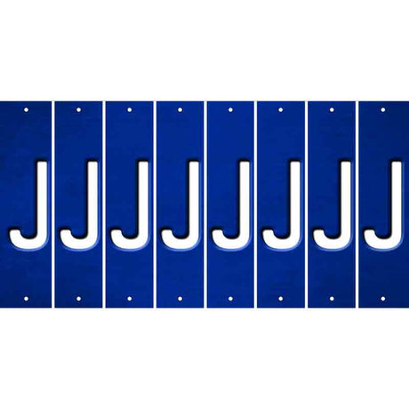 Blue Oil Rubbed Cut Fun Strips (Set of 8) K