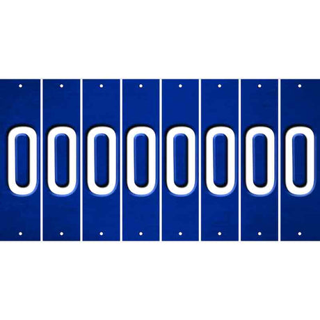 Blue Oil Rubbed Cut Fun Strips (Set of 8) P