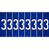 Blue Oil Rubbed Cut Fun Strips (Set of 8) 4