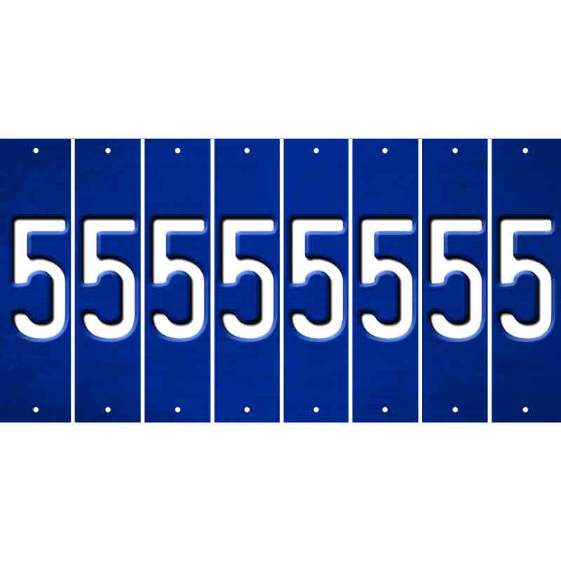 Blue Oil Rubbed Cut Fun Strips (Set of 8) 6