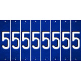 Blue Oil Rubbed Cut Fun Strips (Set of 8) 6