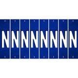 Blue Oil Rubbed Cut Fun Strips (Set of 8) O