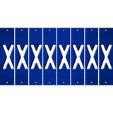 Blue Oil Rubbed Cut Fun Strips (Set of 8) Y