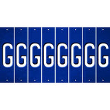 Blue Oil Rubbed Cut Fun Strips (Set of 8) H