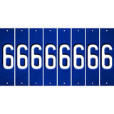 Blue Oil Rubbed Cut Fun Strips (Set of 8) 7