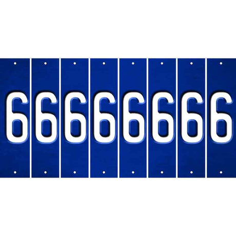 Blue Oil Rubbed Cut Fun Strips (Set of 8) 7