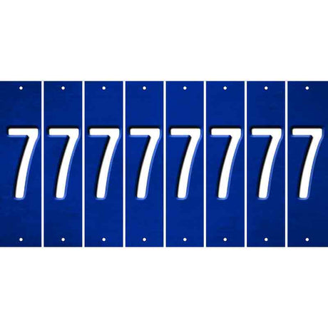 Blue Oil Rubbed Cut Fun Strips (Set of 8) 8