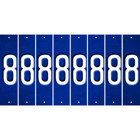 Blue Oil Rubbed Cut Fun Strips (Set of 8) 9