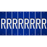 Blue Oil Rubbed Cut Fun Strips (Set of 8) S