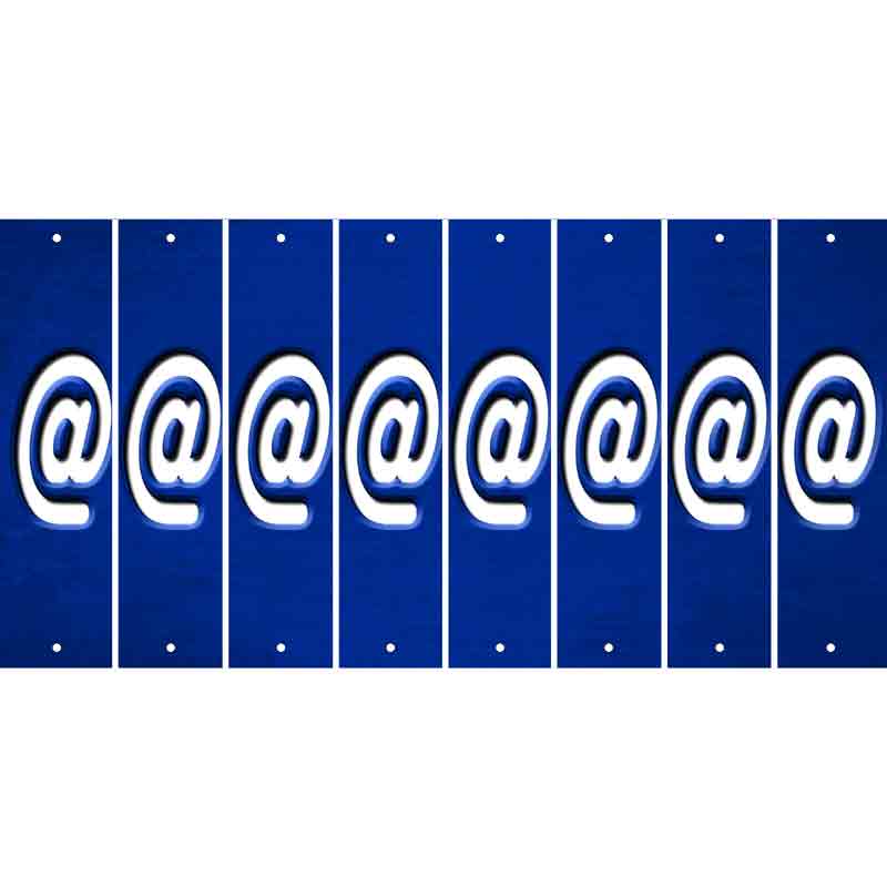 Blue Oil Rubbed Cut Fun Strips (Set of 8) !