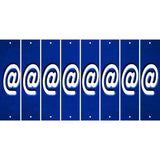 Blue Oil Rubbed Cut Fun Strips (Set of 8) !