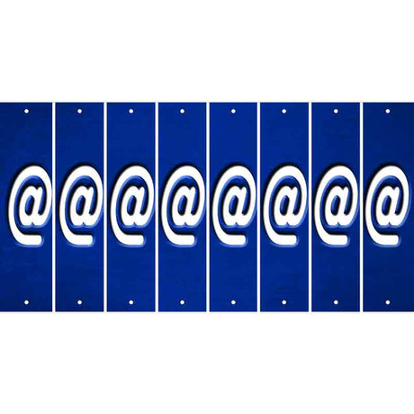 Blue Oil Rubbed Cut Fun Strips (Set of 8) !