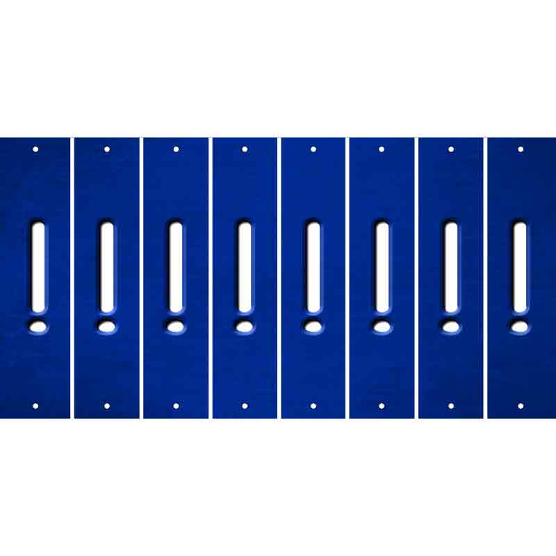 Blue Oil Rubbed Cut Fun Strips (Set of 8) &