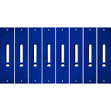 Blue Oil Rubbed Cut Fun Strips (Set of 8) &