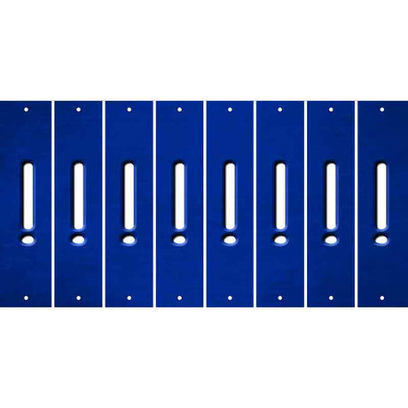 Blue Oil Rubbed Cut Fun Strips (Set of 8) &