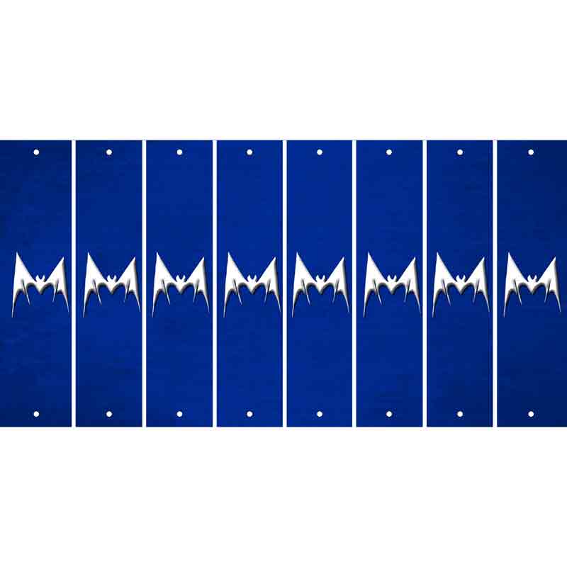 Blue Oil Rubbed Cut Fun Strips (Set of 8) BEAR