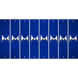 Blue Oil Rubbed Cut Fun Strips (Set of 8) BEAR