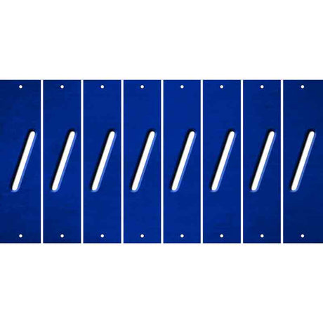 Blue Oil Rubbed Cut Fun Strips (Set of 8) (