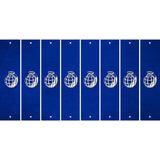 Blue Oil Rubbed Cut Fun Strips (Set of 8) HAND GRENADE