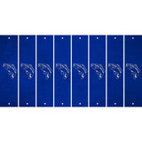 Blue Oil Rubbed Cut Fun Strips (Set of 8) FISH