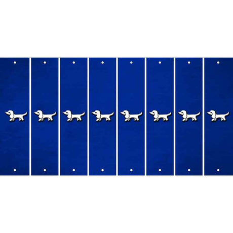 Blue Oil Rubbed Cut Fun Strips (Set of 8) DOG