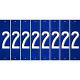 Blue Oil Rubbed Cut Fun Strips (Set of 8) 3