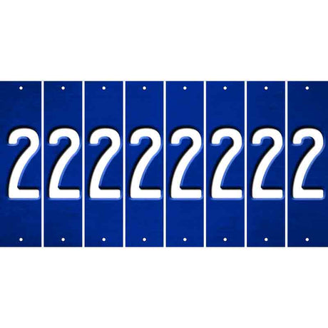 Blue Oil Rubbed Cut Fun Strips (Set of 8) 3