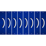 Blue Oil Rubbed Cut Fun Strips (Set of 8) 2ND AMENDMENT