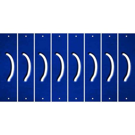 Blue Oil Rubbed Cut Fun Strips (Set of 8) 2ND AMENDMENT