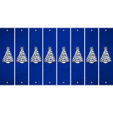 Blue Oil Rubbed Cut Fun Strips (Set of 8) CHRISTMAS TREE