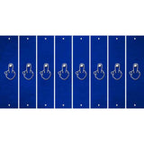 Blue Oil Rubbed Cut Fun Strips (Set of 8) MIDDLE FINGER