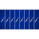 Blue Oil Rubbed Cut Fun Strips (Set of 8) M16 RIFLE