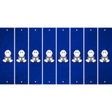 Blue Oil Rubbed Cut Fun Strips (Set of 8) BABY GIRL