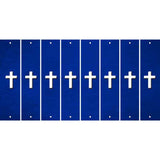 Blue Oil Rubbed Cut Fun Strips (Set of 8) CROSS