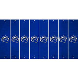 Blue Oil Rubbed Cut Fun Strips (Set of 8) HOCKEY PUCK