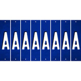 Blue Oil Rubbed Cut Fun Strips (Set of 8) B