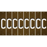 Brown Oil Rubbed Cut Fun Strips (Set of 8) D